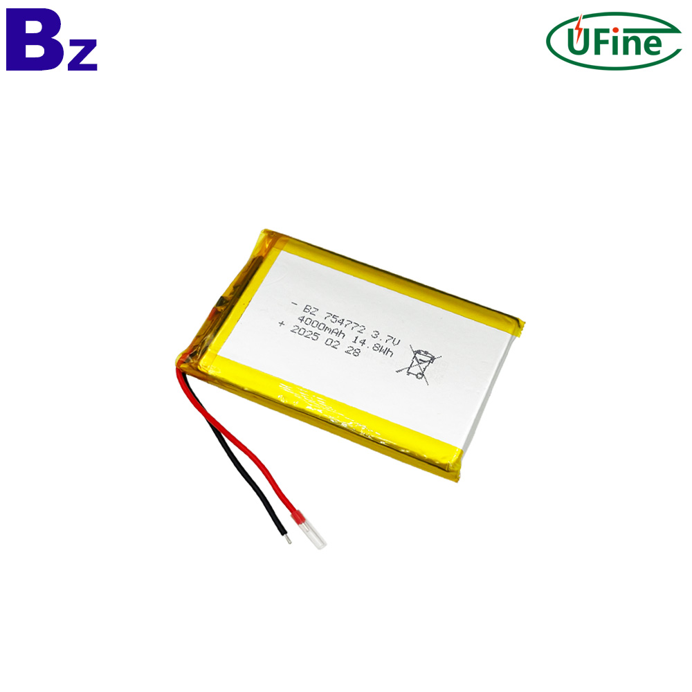 754772 4000mAh 3.7V 리튬이온 배터리 754772 4000mAh 3.7V 리튬이온 배터리