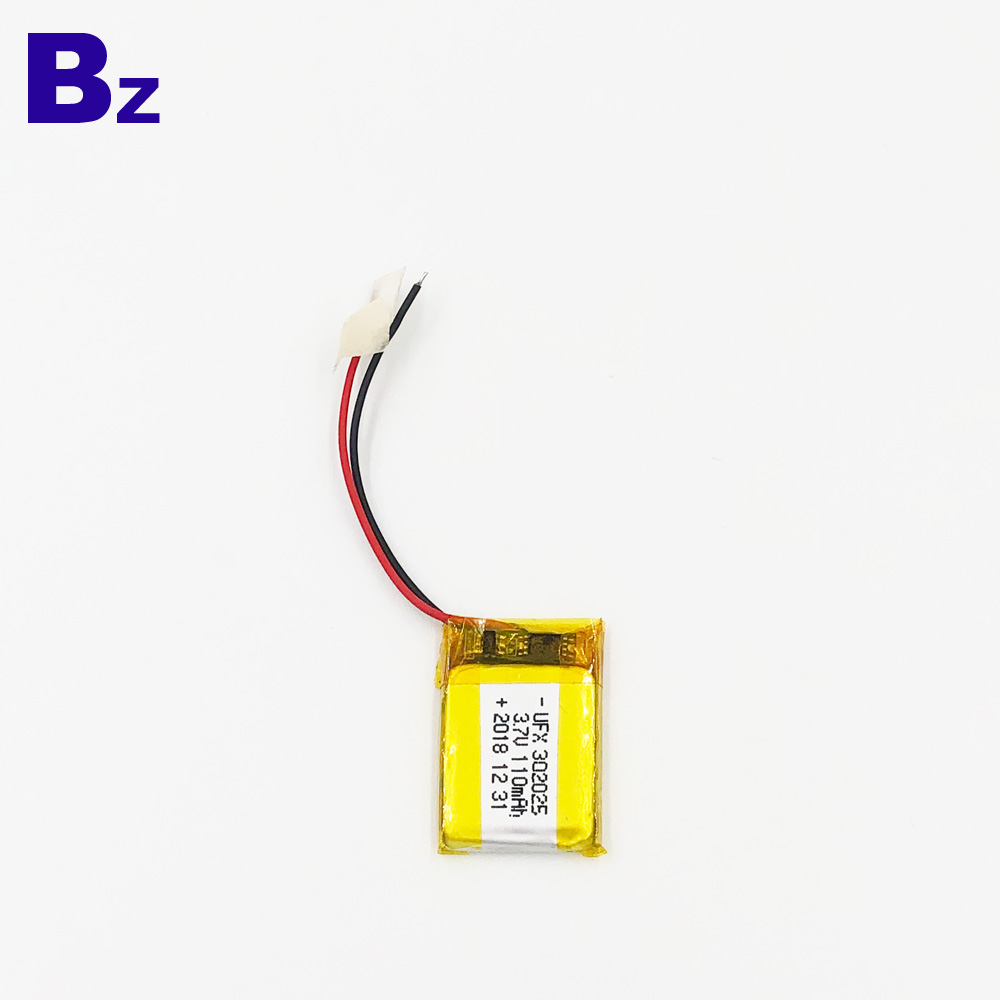 302025 110mAh 3.7V Li-Polymer Battery