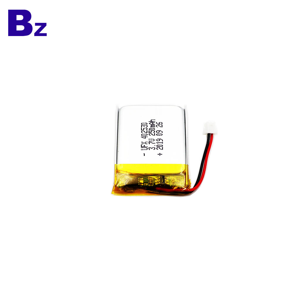 402530 3.7V 250mAh Lithium Polymer Battery 402530 3.7V 250mAh Lithium Polymer Battery