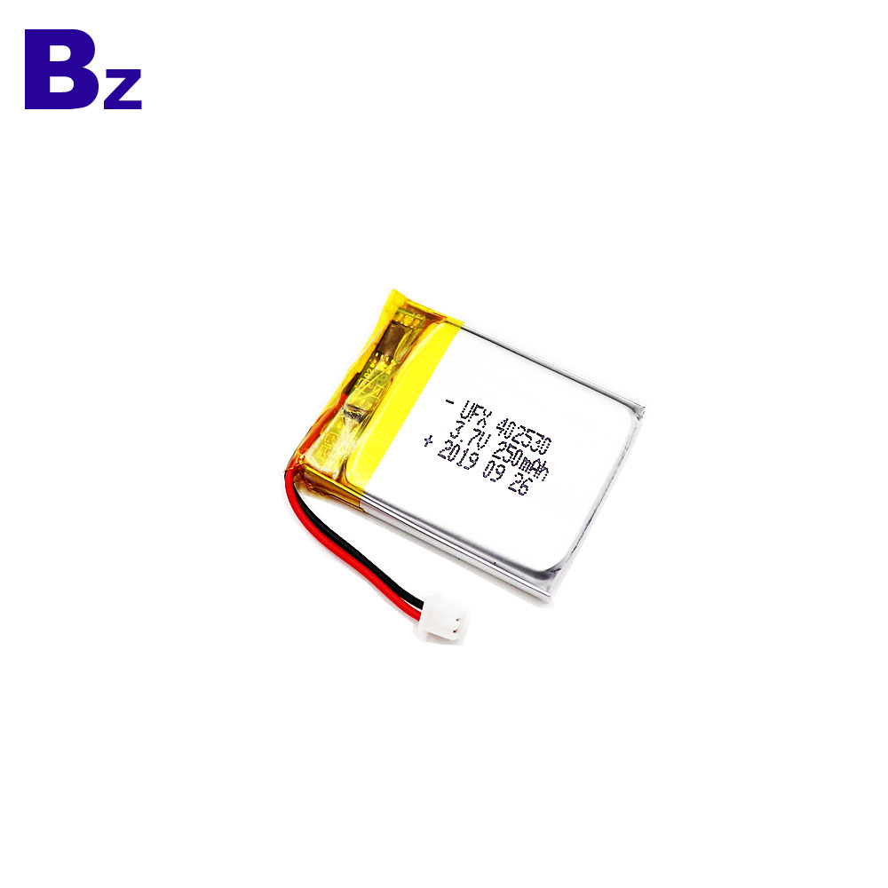 250mAh Li-Polymer Battery With Wire And Plug 250mAh Li-Polymer Battery With Wire And Plug