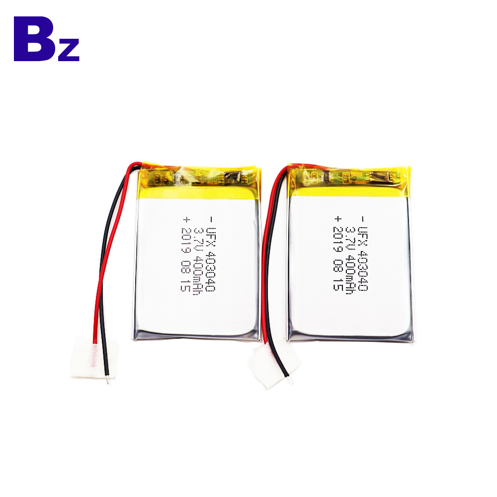 403040 400mAh 3.7V Li-Polymer Battery 403040 400mAh 3.7V Li-Polymer Battery