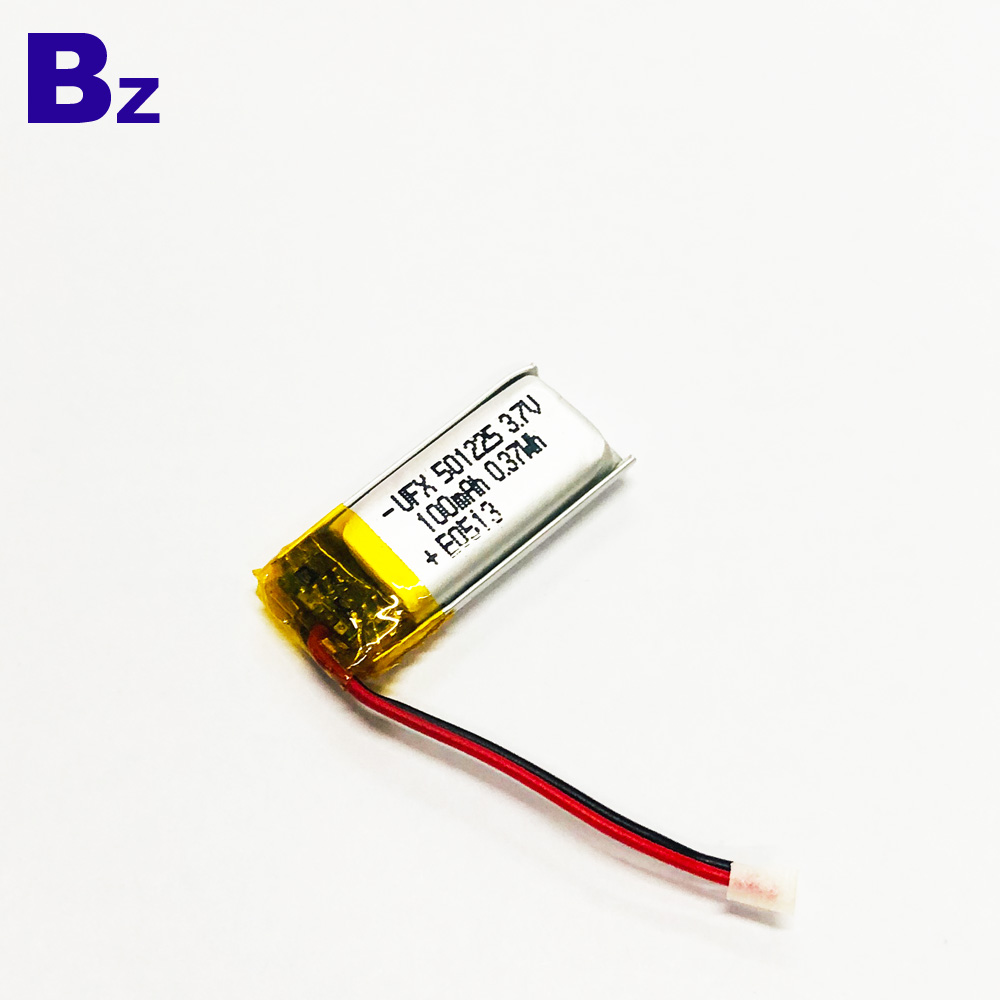 501225 100mAh 3.7V Li-Polymer Battery 501225 100mAh 3.7V Li-Polymer Battery