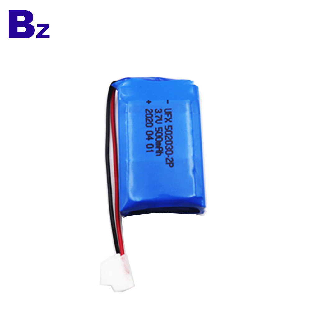 502030-2P 500mAh 3.7V Lithium Polymer Battery 502030-2P 500mAh 3.7V Lithium Polymer Battery