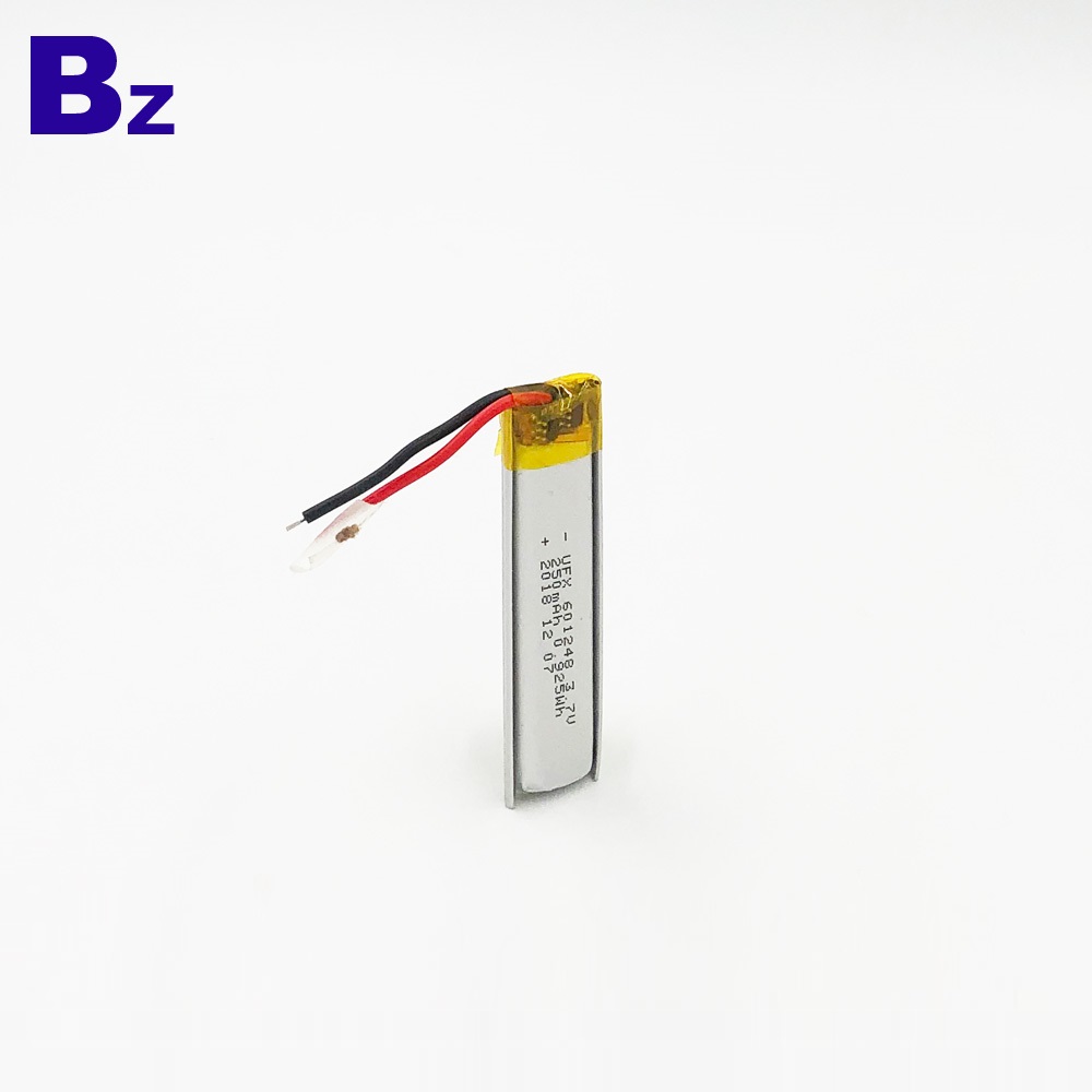 601248 250mAh 3.7V Li-Polymer Battery