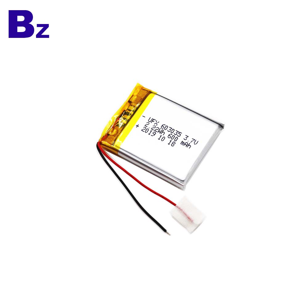 Factory Supply 600mAh Li-Po Battery With Wire