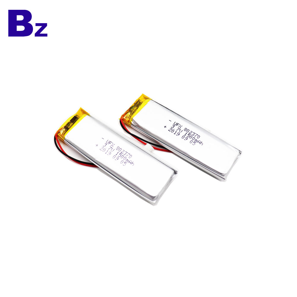 802370 1500mAh 3.7V Li-Polymer Battery